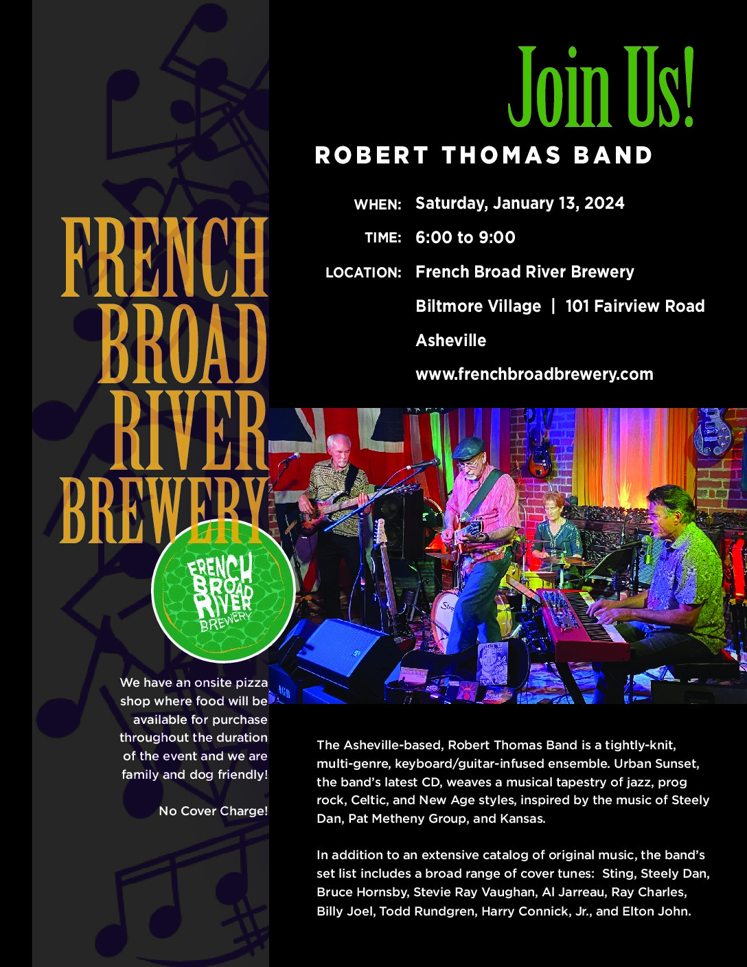 Robert Thomas Band - French Broad River Brewery