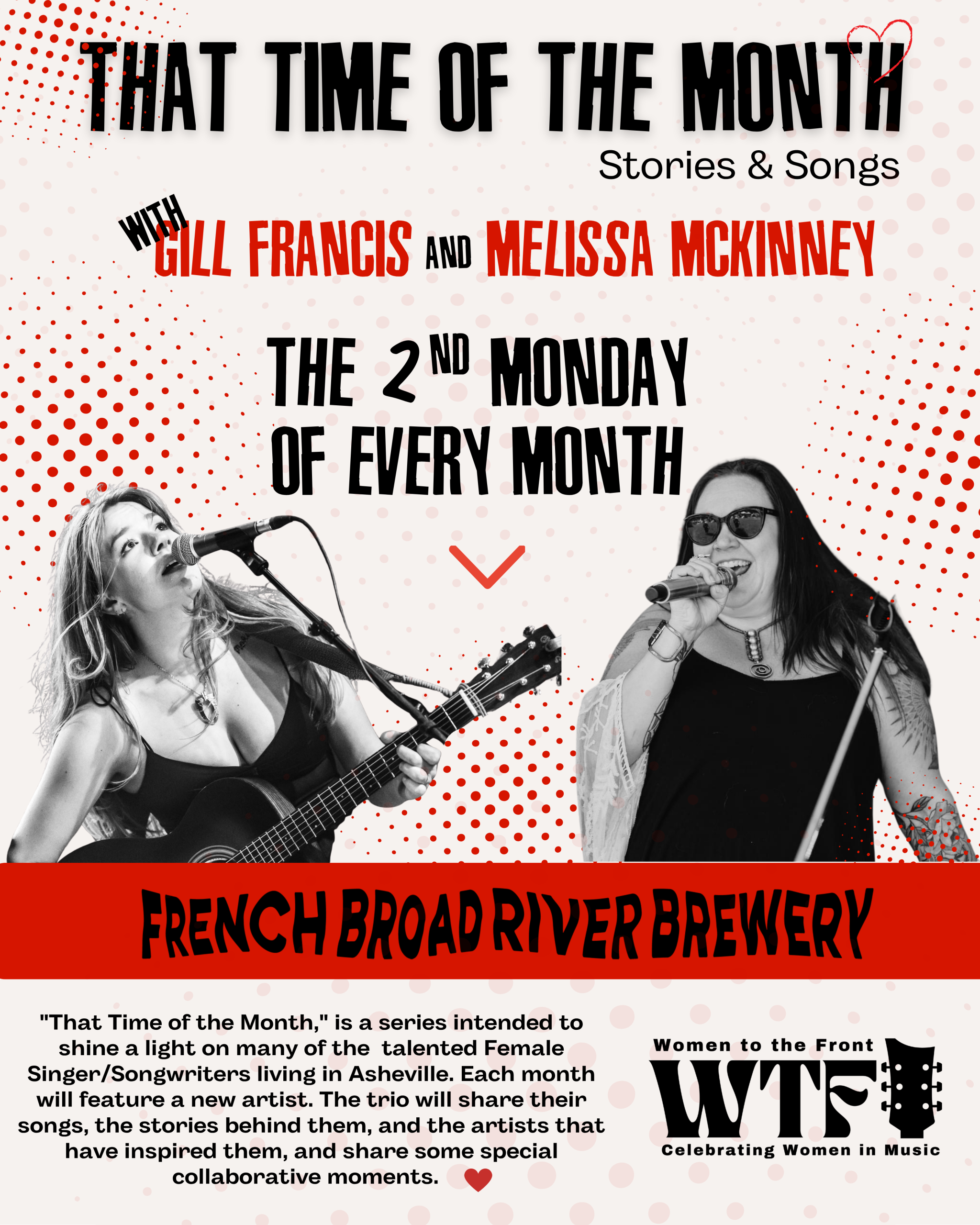 That Time of the Month, Women Artists Showcase hosted by Melissa McKinney and Gill Francis