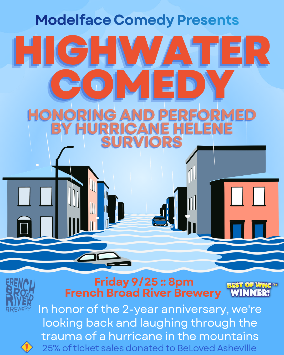 Modelface Comedy- Highwater Comedy, a tribute to Helene